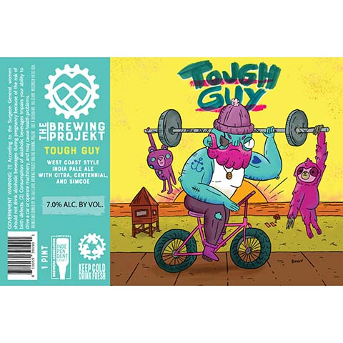 The Brewing Projekt Tough Guy West Coast IPA by The Brewing Projekt, beer label