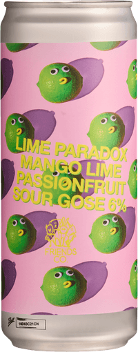 Lime Paradox Sour by Friends Company, beer label
