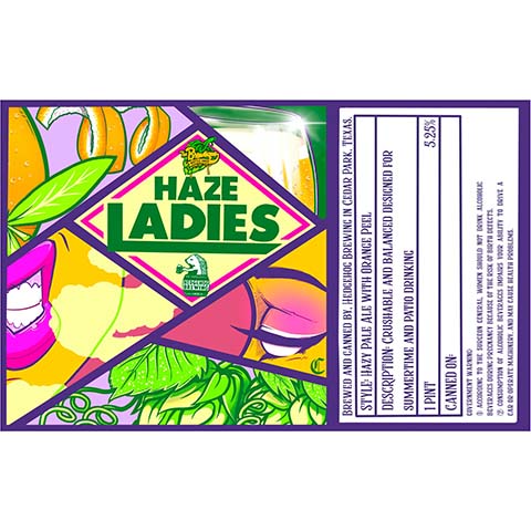 Hedgehog Haze Ladies Hazy Pale Ale by Hedgehog Brewing, beer label