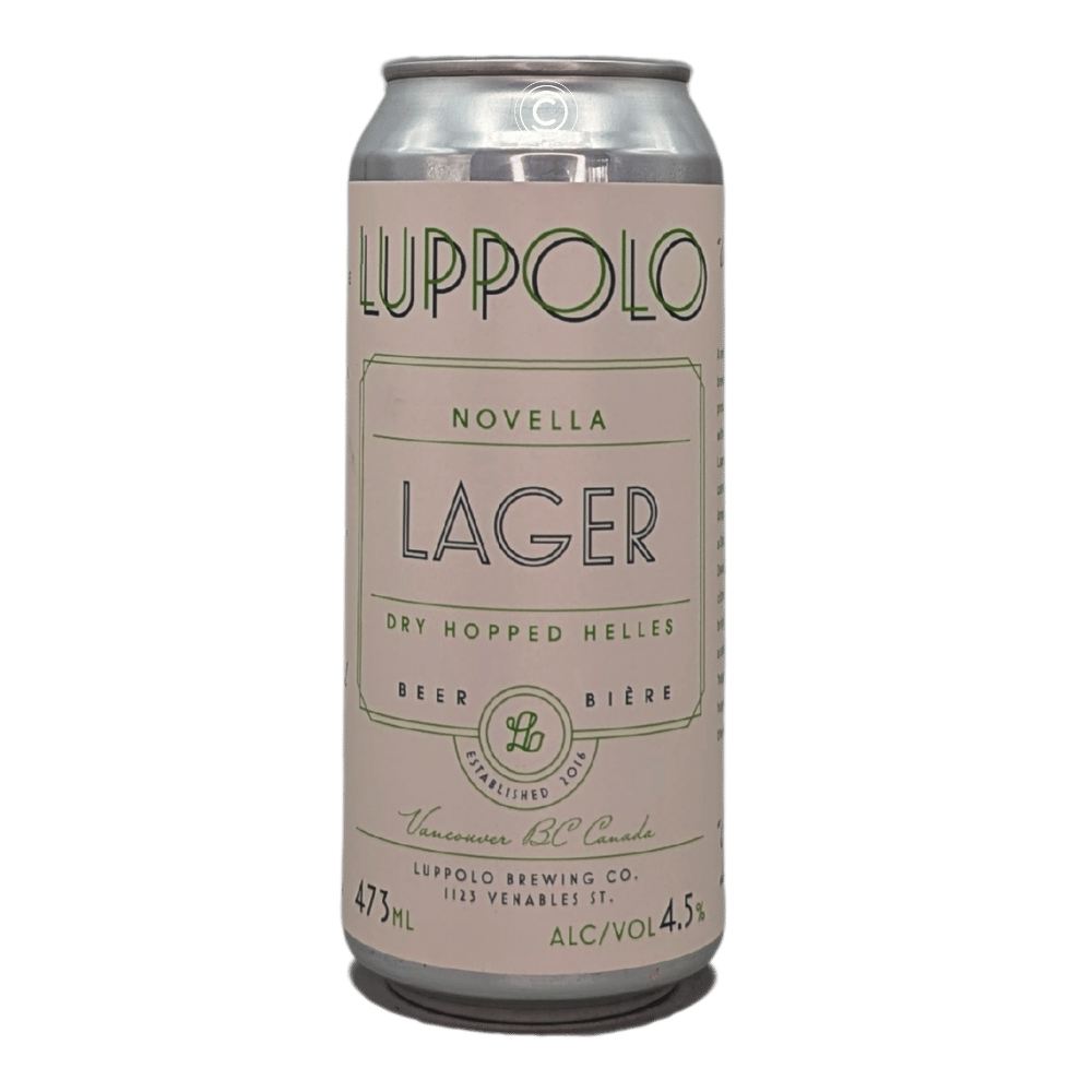 Co. Novella Dry Hopped Lager by Luppolo Brewing Co, beer label