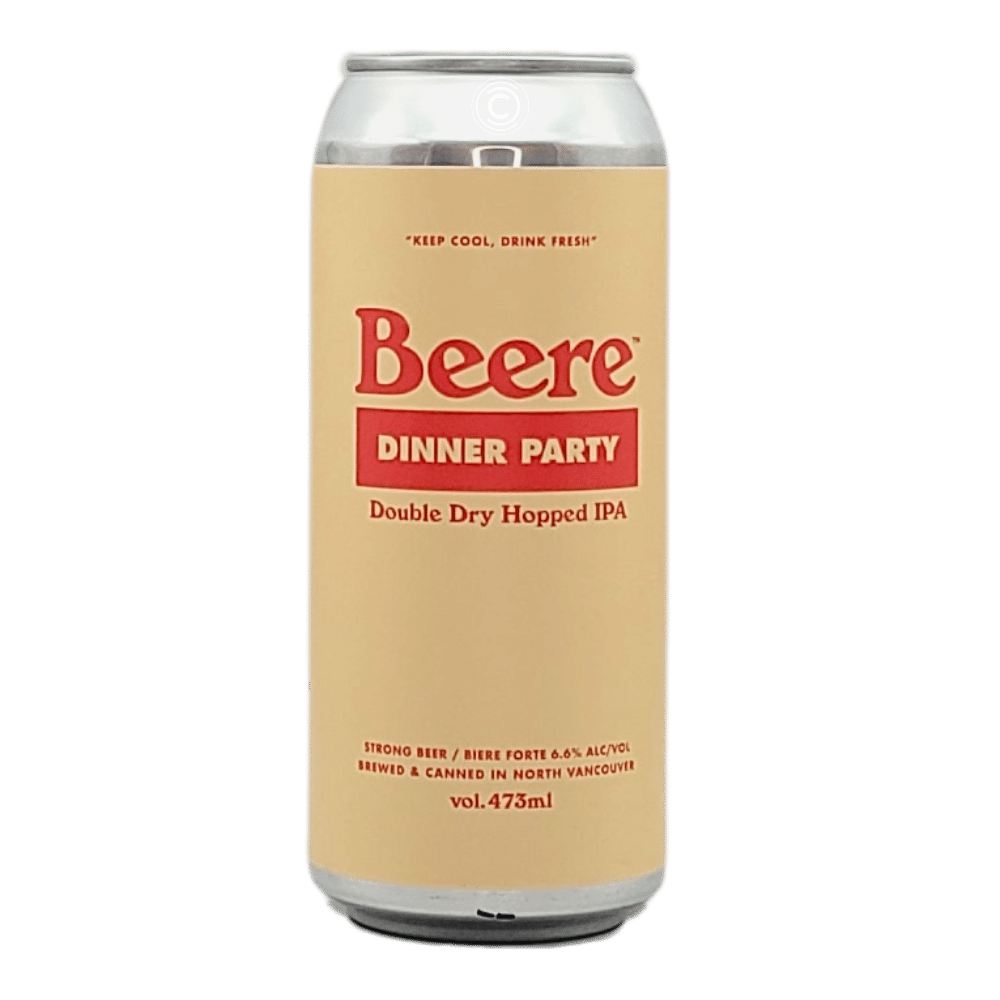 Dinner Party by Beere Brewing Company, beer label