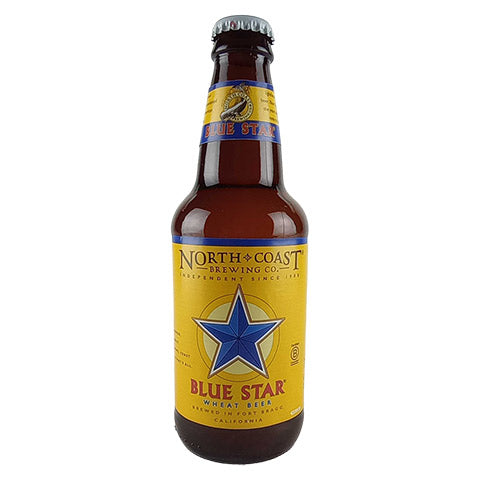 North Coast Blue Star Wheat Beer by North Coast Brewing Company, beer label