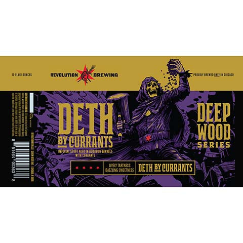 Revolution Deth by Currants Imperial Stout by Revolution Beer LLC, beer label
