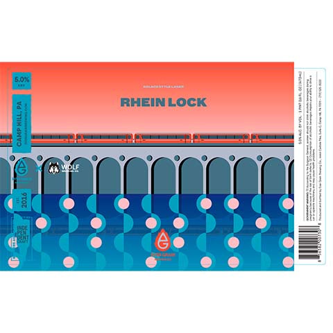 Ever Grain Rhein Lock Lager by Ever Grain Brewing Co, beer label