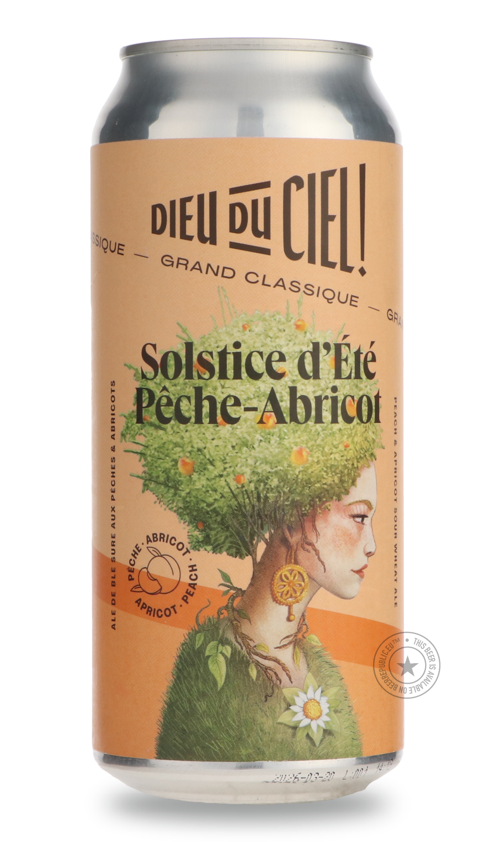 Solstice D'Été Pêche-Abricot by Dieu du Ciel!, beer label