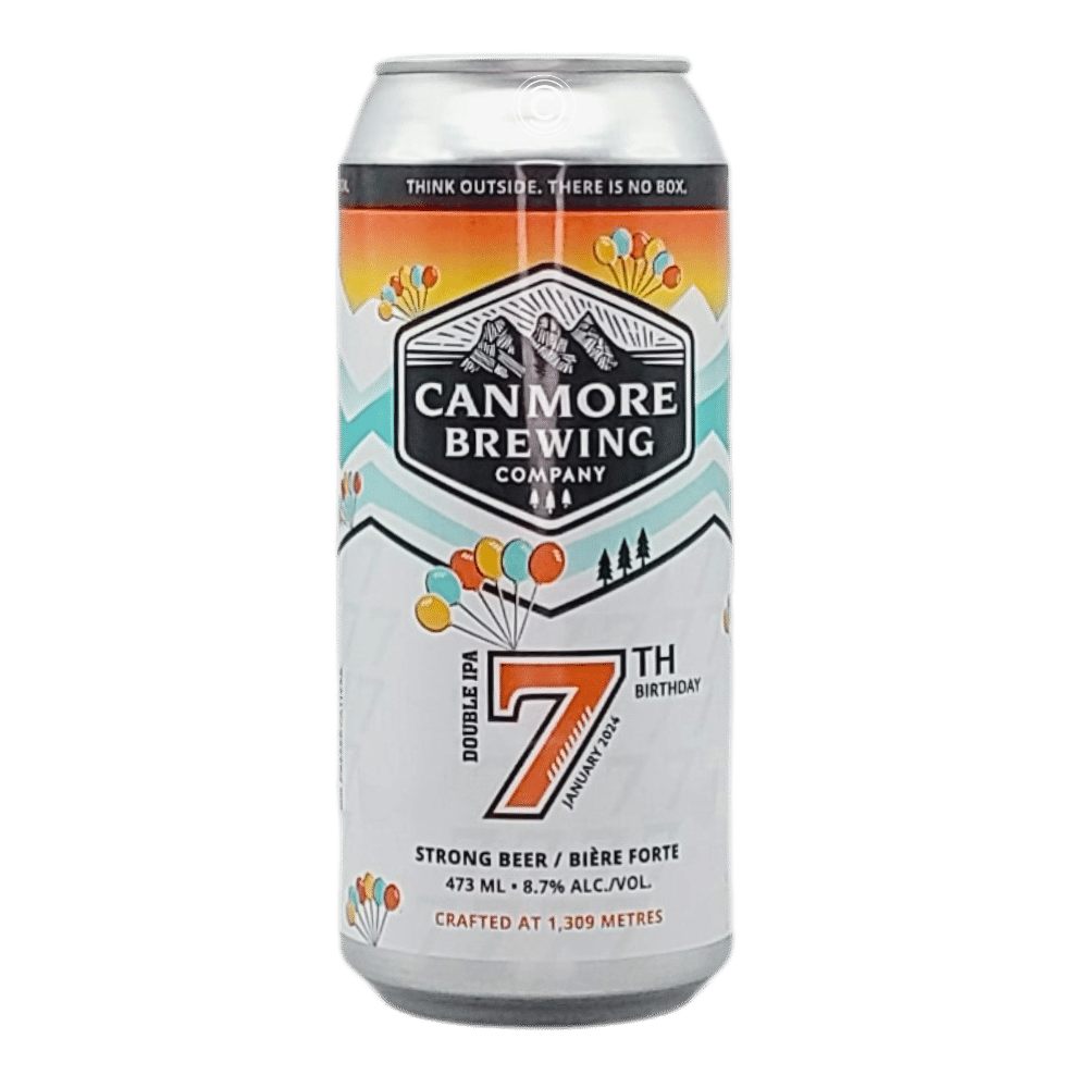 Canmore Brewing Company 7th Birthday Double IPA by The Grizzly Paw Brewing Company, beer label