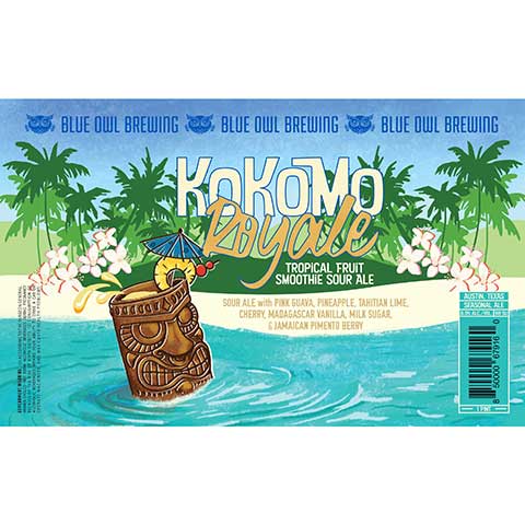 Blue Owl Kokomo Royale Sour Ale by Blue Owl Brewing, beer label