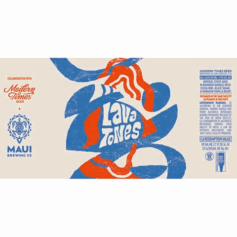 Modern Times Lava Tones Imperial Stout by Modern Times Beer, beer label