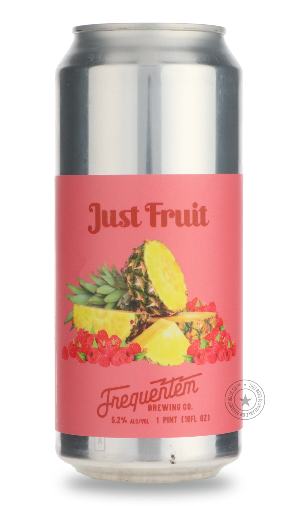 Just Fruit (Raspberry, Pineapple) by Frequentem Brewing Co., beer label