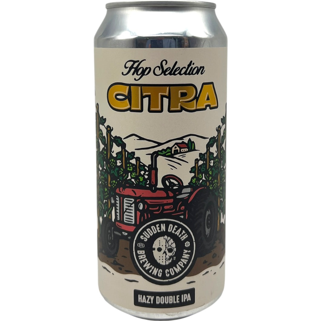 Sudden Death Hop Selection Citra by Sudden Death, beer label