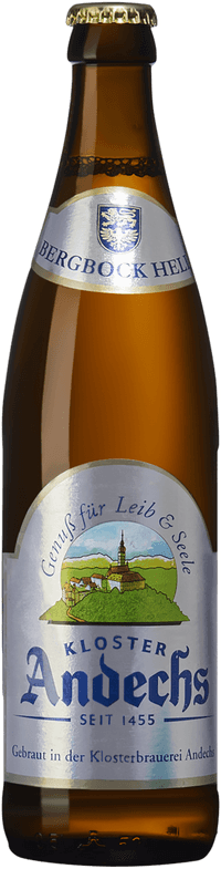 Bergbock Hell by Klosterbrauerei Andechs, beer label