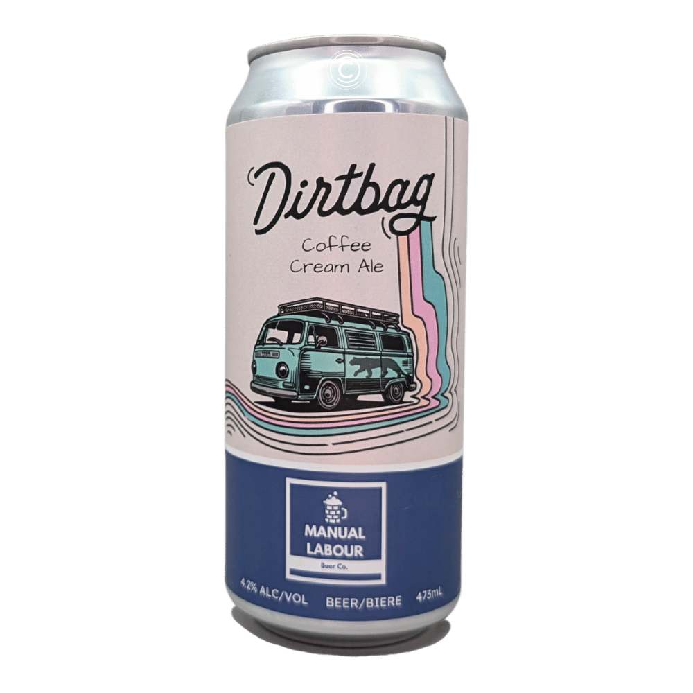 Dirtbag Coffee Cream Ale by Manual Labour Beer Co., beer label