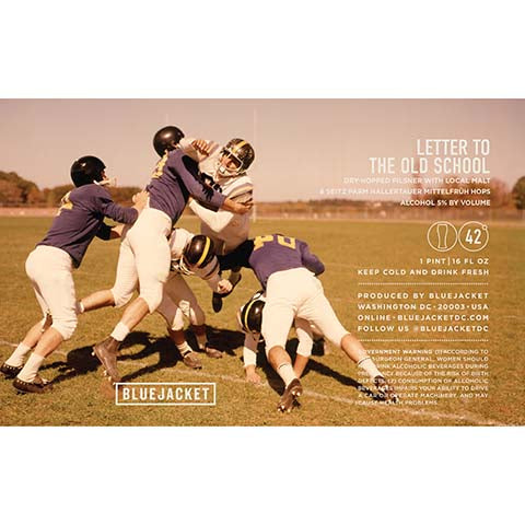 Bluejacket Letter To The Old School Pilsner by Bluejacket, beer label