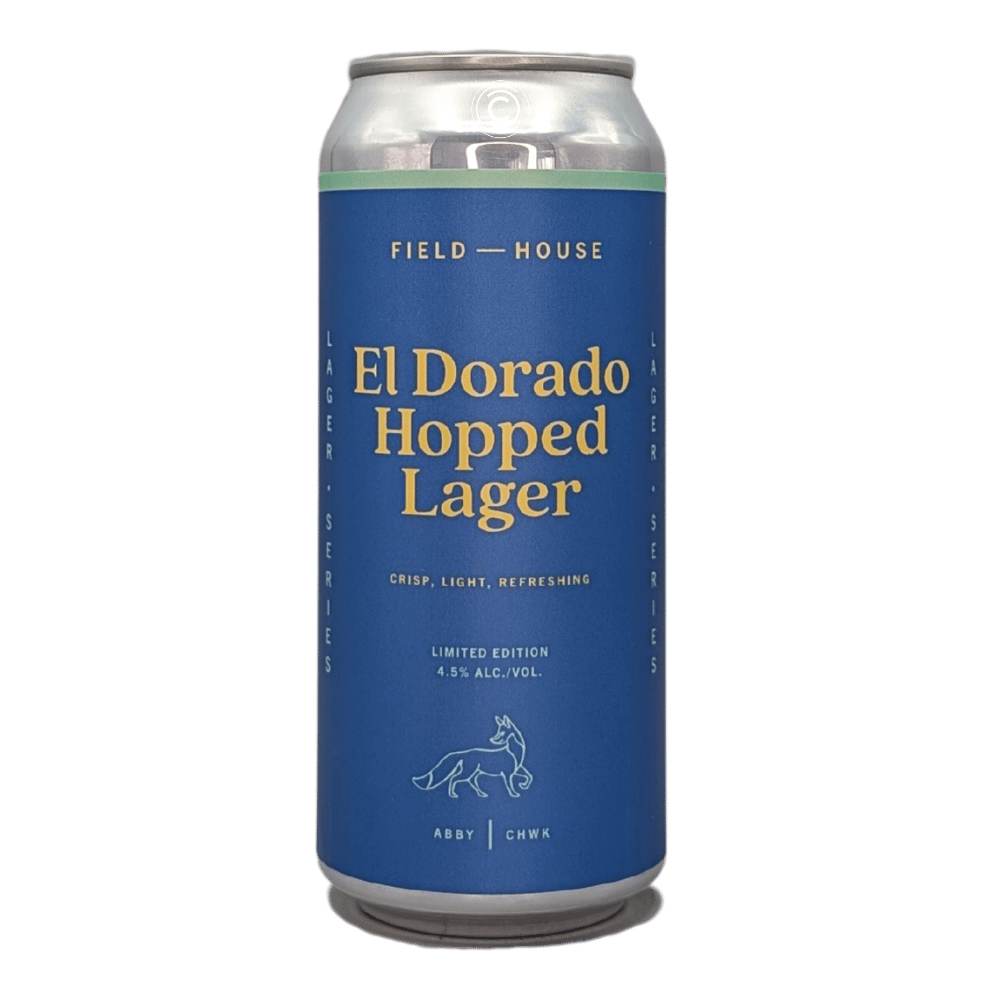 El Dorado Hopped Lager by Field House Brewing Co., beer label
