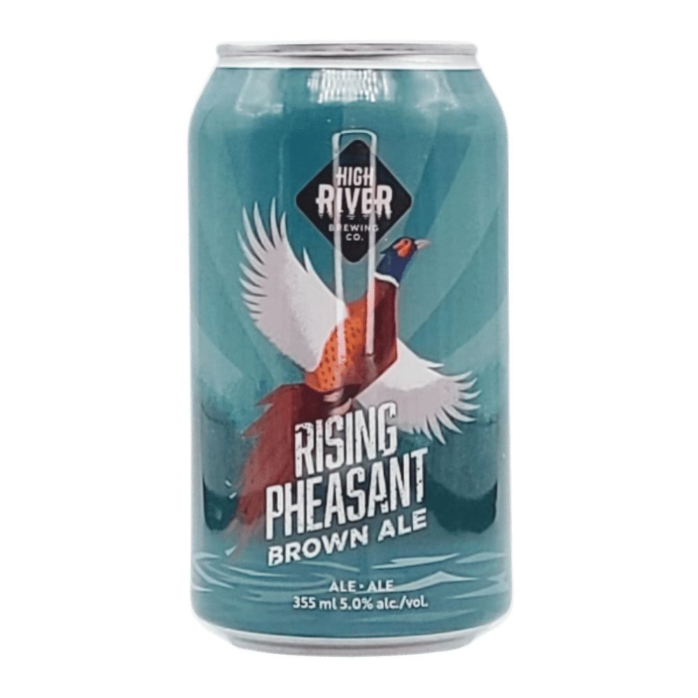 Rising Pheasant Brown Ale by High River Brewing Company, beer label