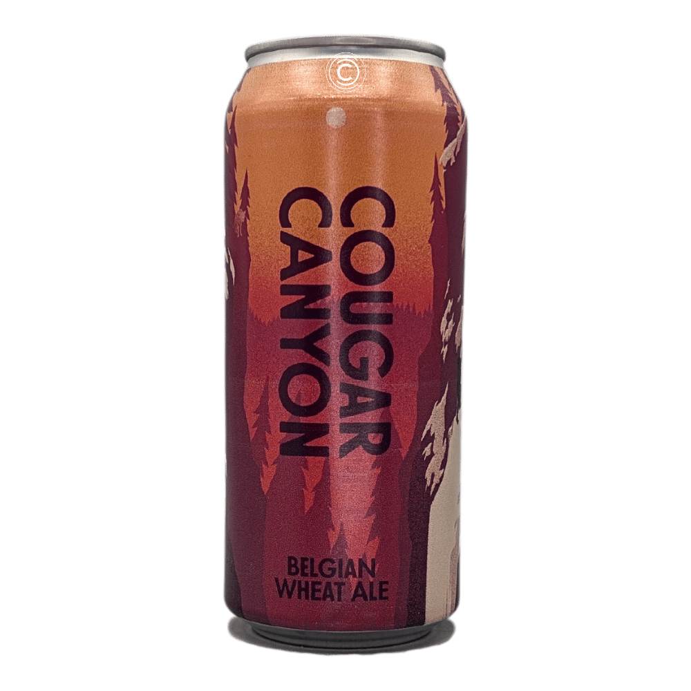Cougar Canyon Witbier by Born Brewing Co., beer label