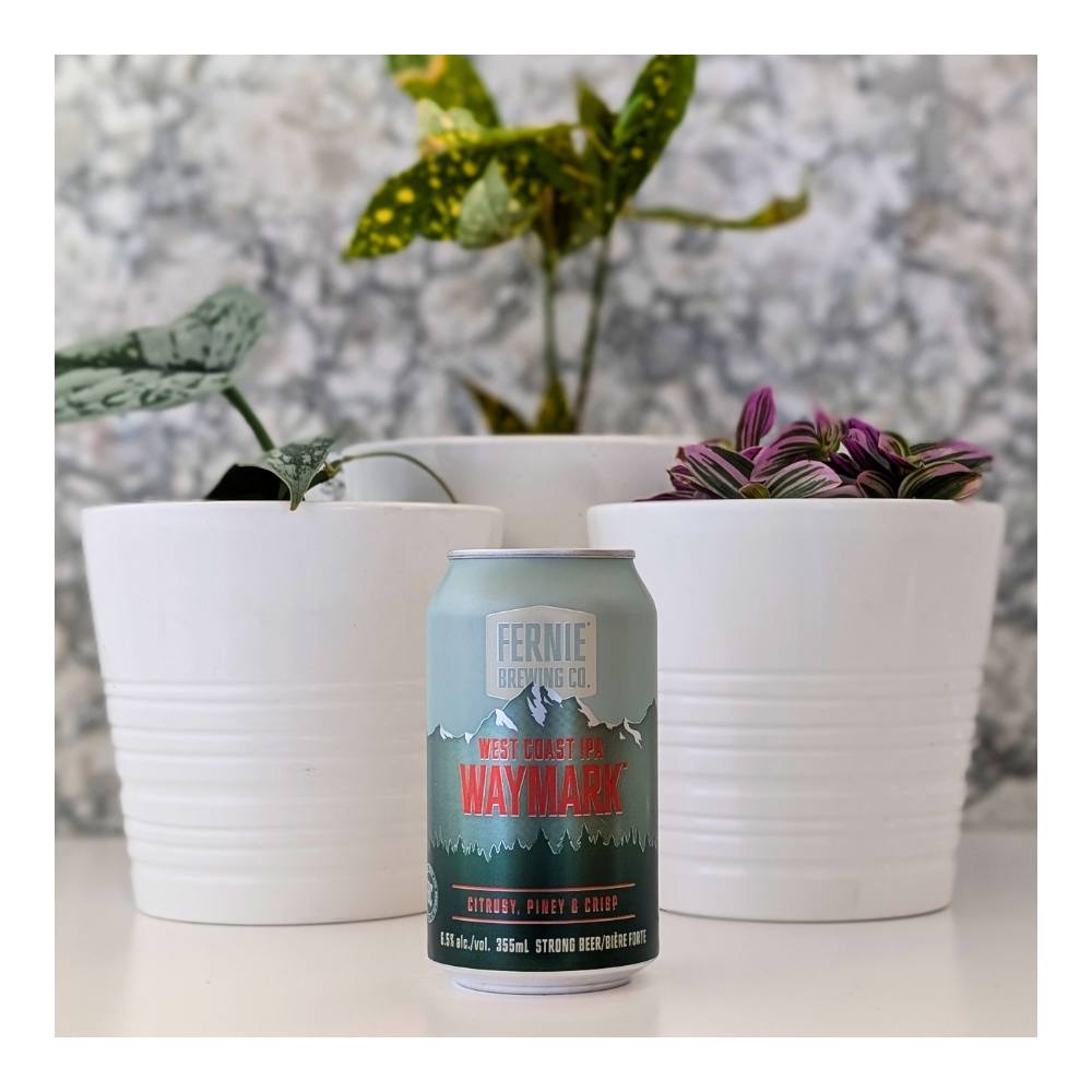 Waymark West Coast IPA by Fernie Brewing Co, beer label