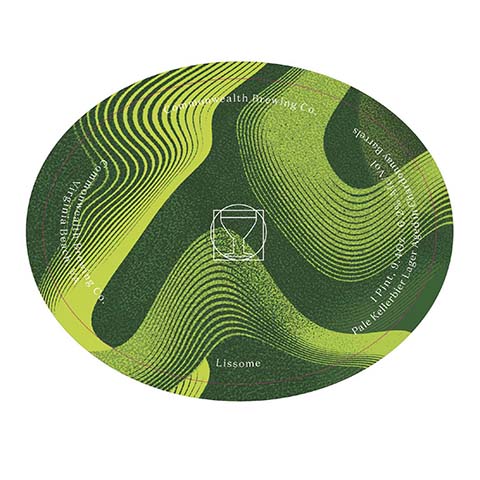 Commonwealth Lissome Lager by Commonwealth Brewing Co., beer label