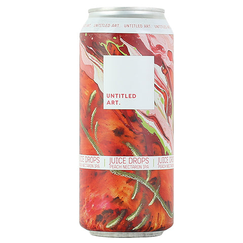 Untitled Art Juice Drops Peach Nectaron IPA by Untitled Art, beer label