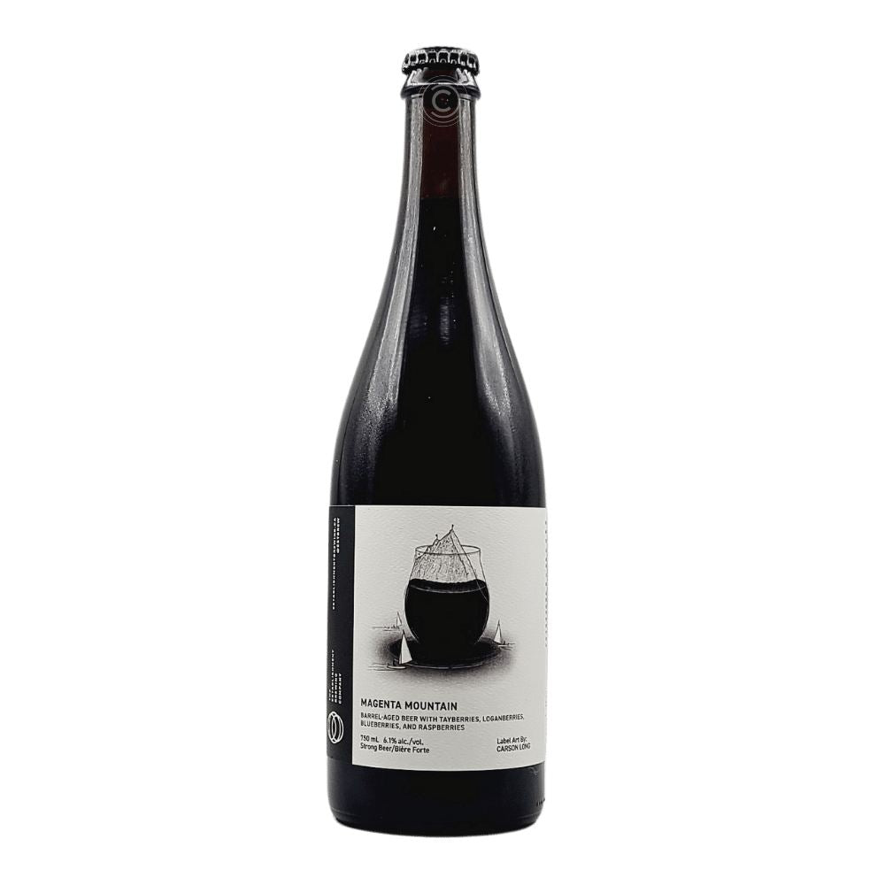 Magenta Mountain Barrel Aged Sour by The Establishment Brewing Company, beer label