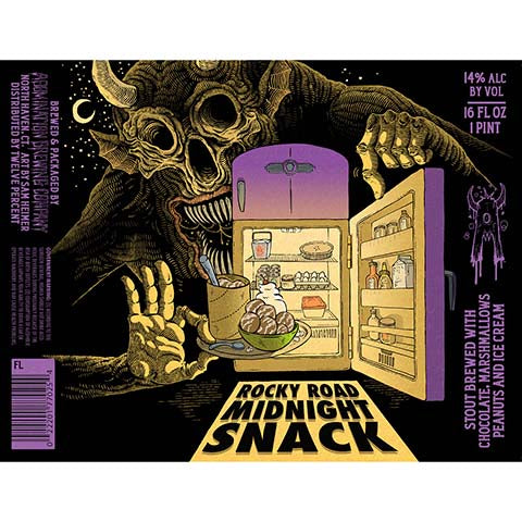 Abomination Rocky Road Midnight Snack Stout by Abomination Brewing Company, beer label