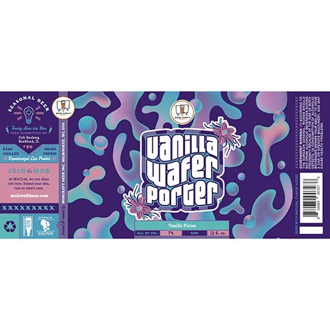 Mobcraft Vanilla Wafer Porter by MobCraft Beer, beer label