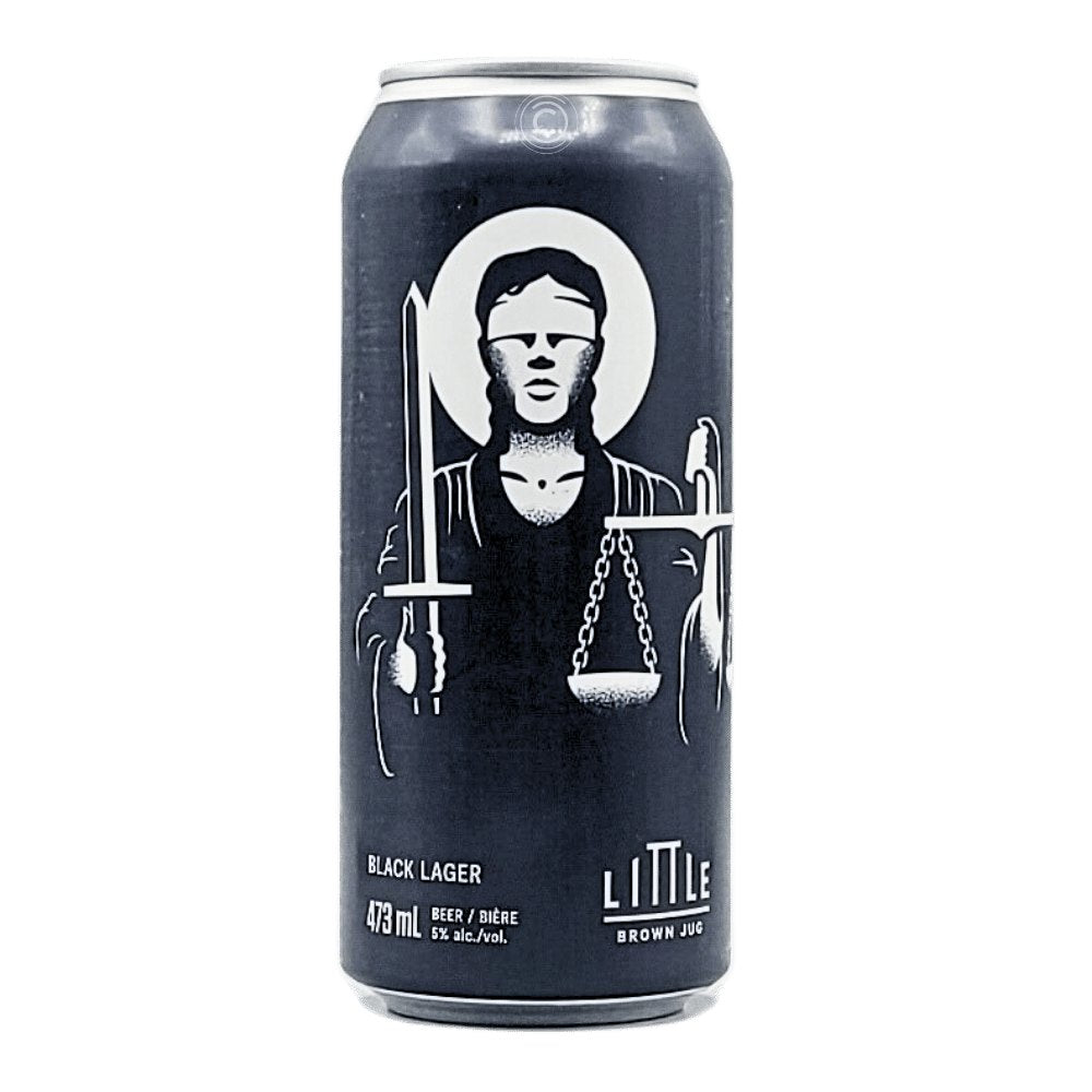 Black Lager by Little Brown Jug Brewing, beer label