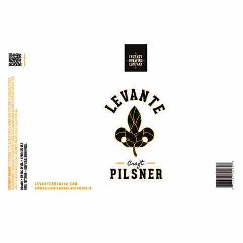 Levante Craft Pilsner by Levante Brewing Company, beer label