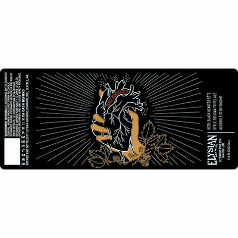 Elysian Black Hearted Bete Belgian Tripel Ale by Elysian Brewing Co, beer label