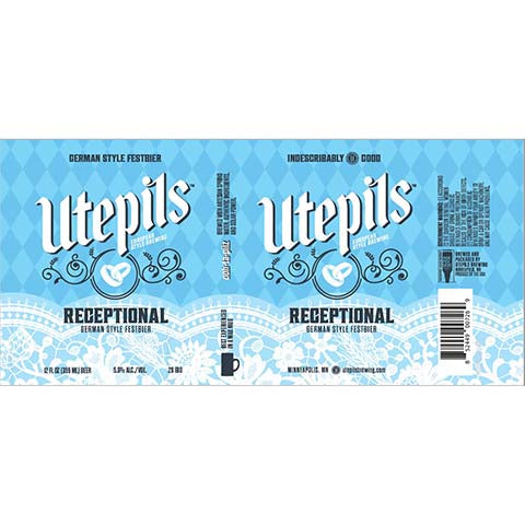 Utepils Receptional German Festbier by Utepils Brewing Co, beer label