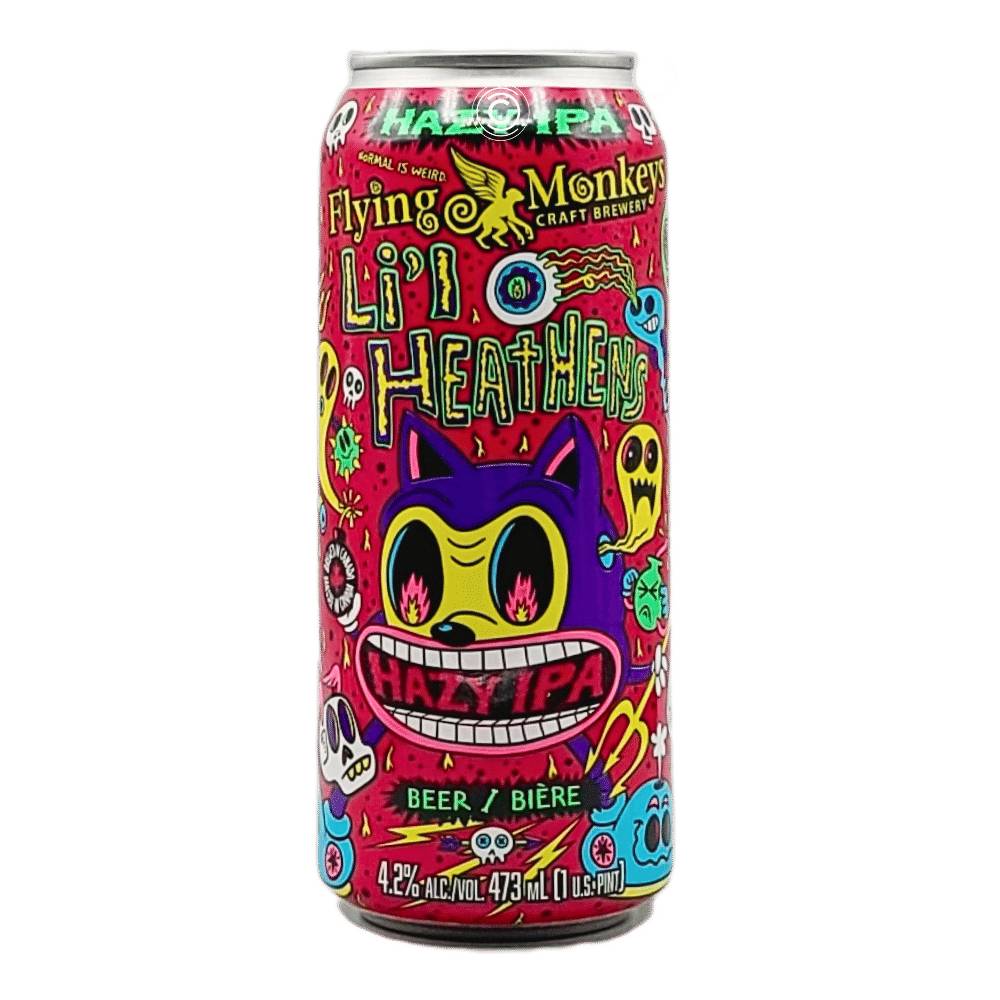 Li'l Heathens Hazy Pale Ale by Flying Monkeys Craft Brewery, beer label