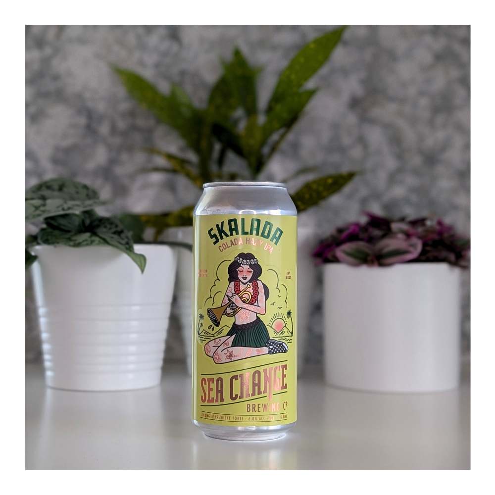 Skalada Hazy Colada IPA by Sea Change Brewing Co., beer label