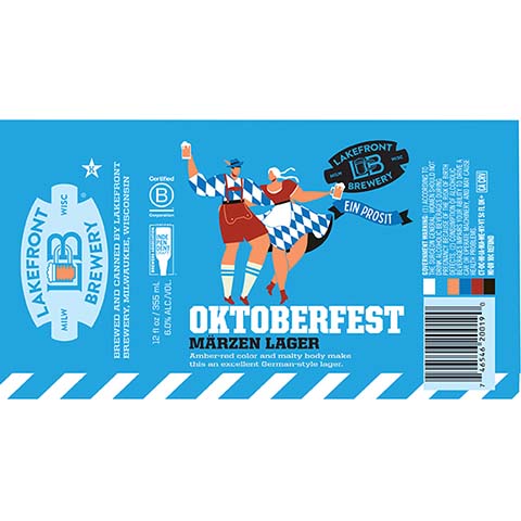 Lakefront Oktoberfest Marzen Lager by Lakefront Brewery Inc, beer label