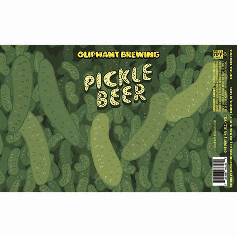 Oliphant Pickle Beer by Oliphant Brewing, beer label