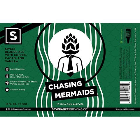 Severance Chasing Mermaid Sweet Blonde Ale by Severance Brewing Company, beer label