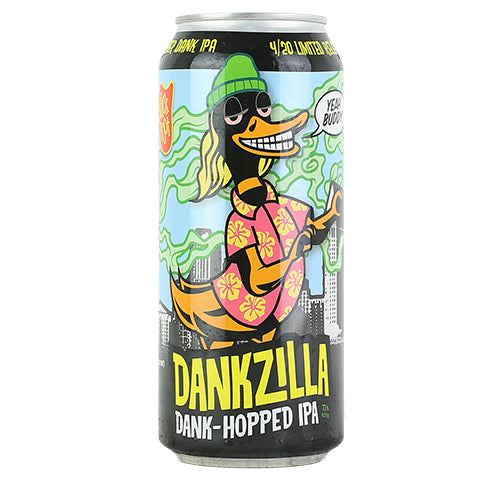 Duck Foot Dankzilla Dank-Hopped IPA by Duck Foot Brewing Co., beer label