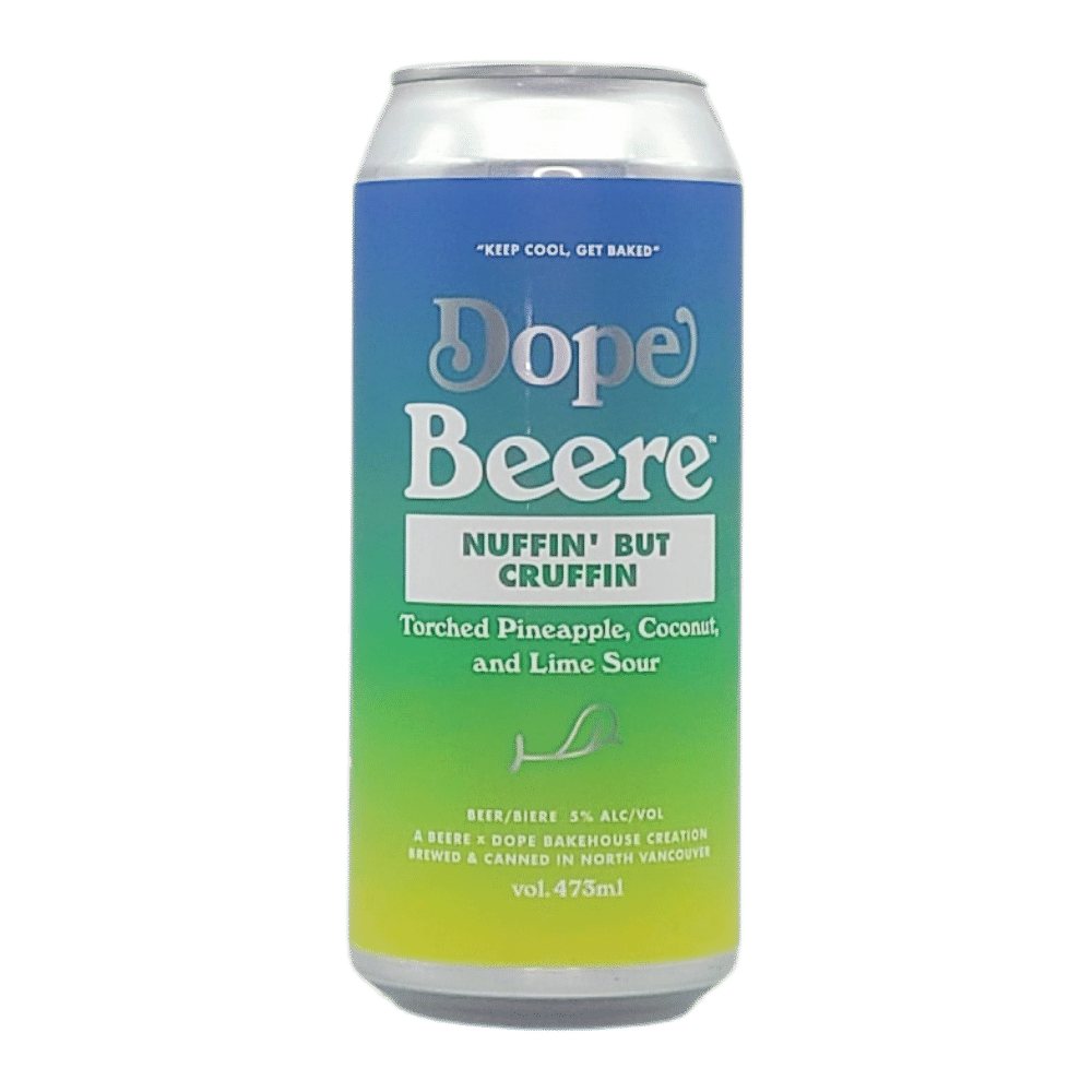 Dope Beere Nuffin' But Cruffin Torched Pineapple Coconut and Lime Sour by Beere Brewing Company, beer label