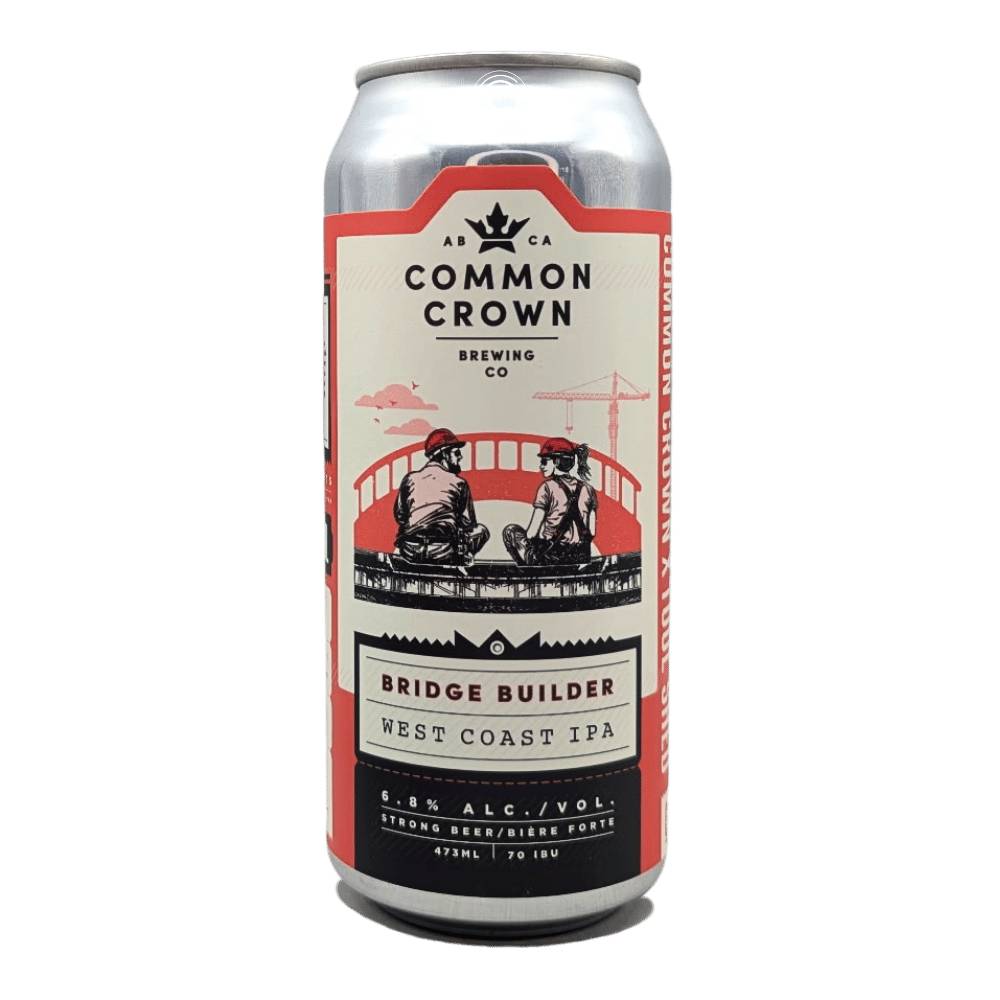 x Tool Shed Brewing Company Bridge Builder West Coast IPA by Common Crown Brewing Co., beer label