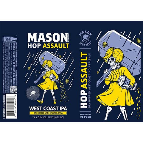 Mason Aleworks Hop Assault IPA by Mason Aleworks, beer label