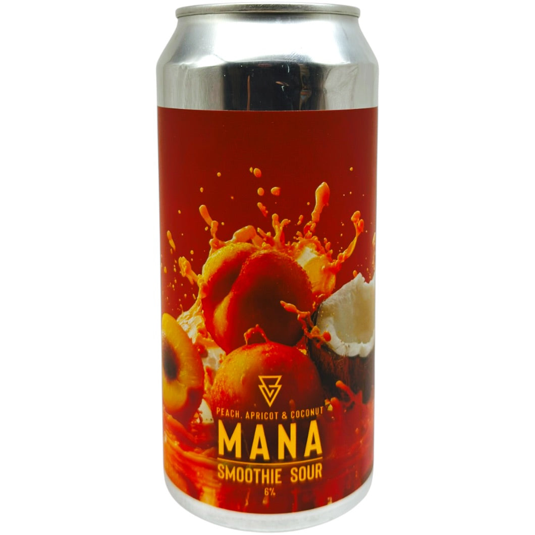 Azvex MANA – Peach, Apricot & Coconut Smoothie Sour by Azvex Brewing, beer label