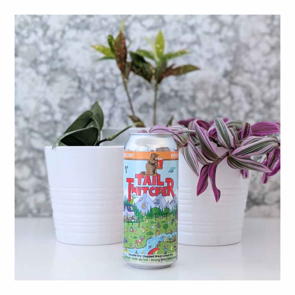 Tail Twitcher West Coast IPA by Prairie Dog Brewing, beer label