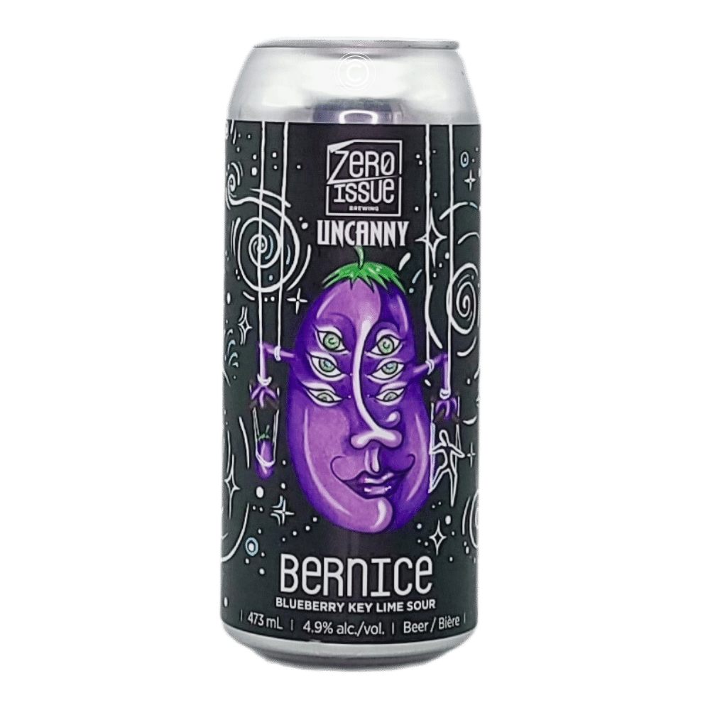 Bernice Blueberry Key Lime Sour by Zero Issue Brewing, beer label