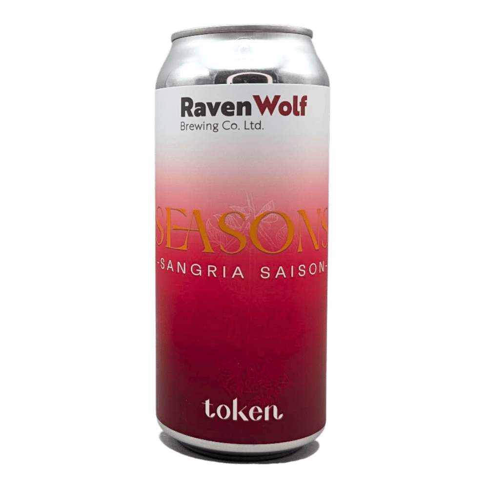 Seasons Sangria Saison by RavenWolf Brewing Co., beer label