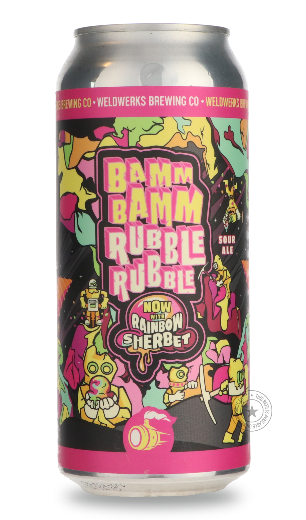 Bamm Bamm Rubble Rubble: NOW WITH RAINBOW SHERBET! by WeldWerks, beer label