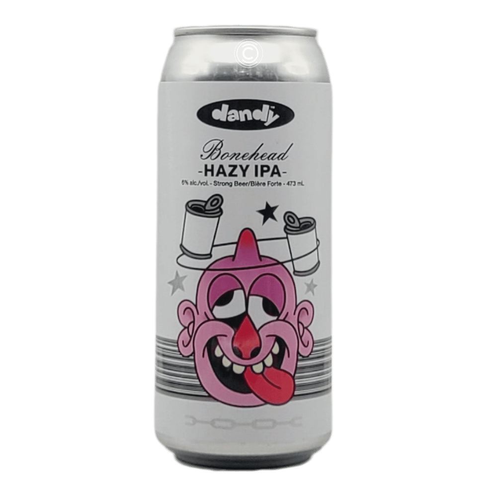 Bonehead Hazy IPA by The Dandy Brewing Company, beer label