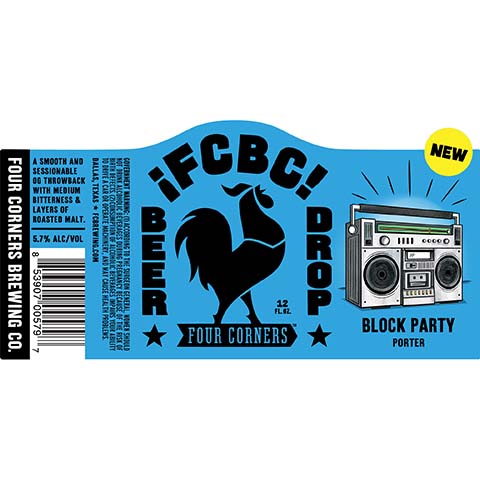 Four Corners Block Party Porter by Four Corners Brewing Co, beer label