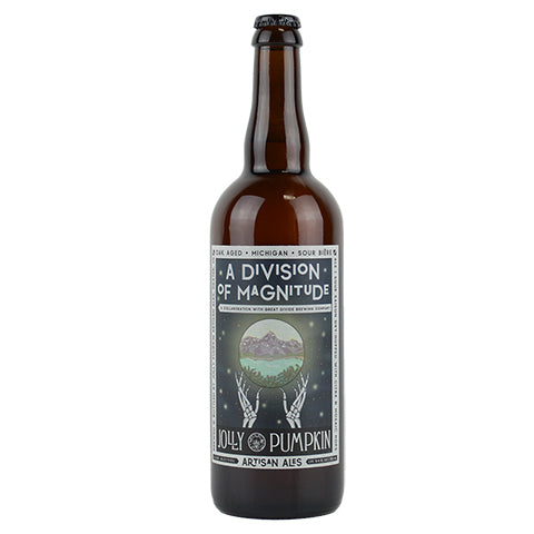 Jolly Pumpkin/Great Divide "A Division Of Magnitude" Dry Hopped Sour by Jolly Pumpkin Ales, beer label
