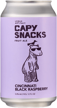 Capy Snacks Cincinnati Black Raspberry by Urban Artifact, beer label