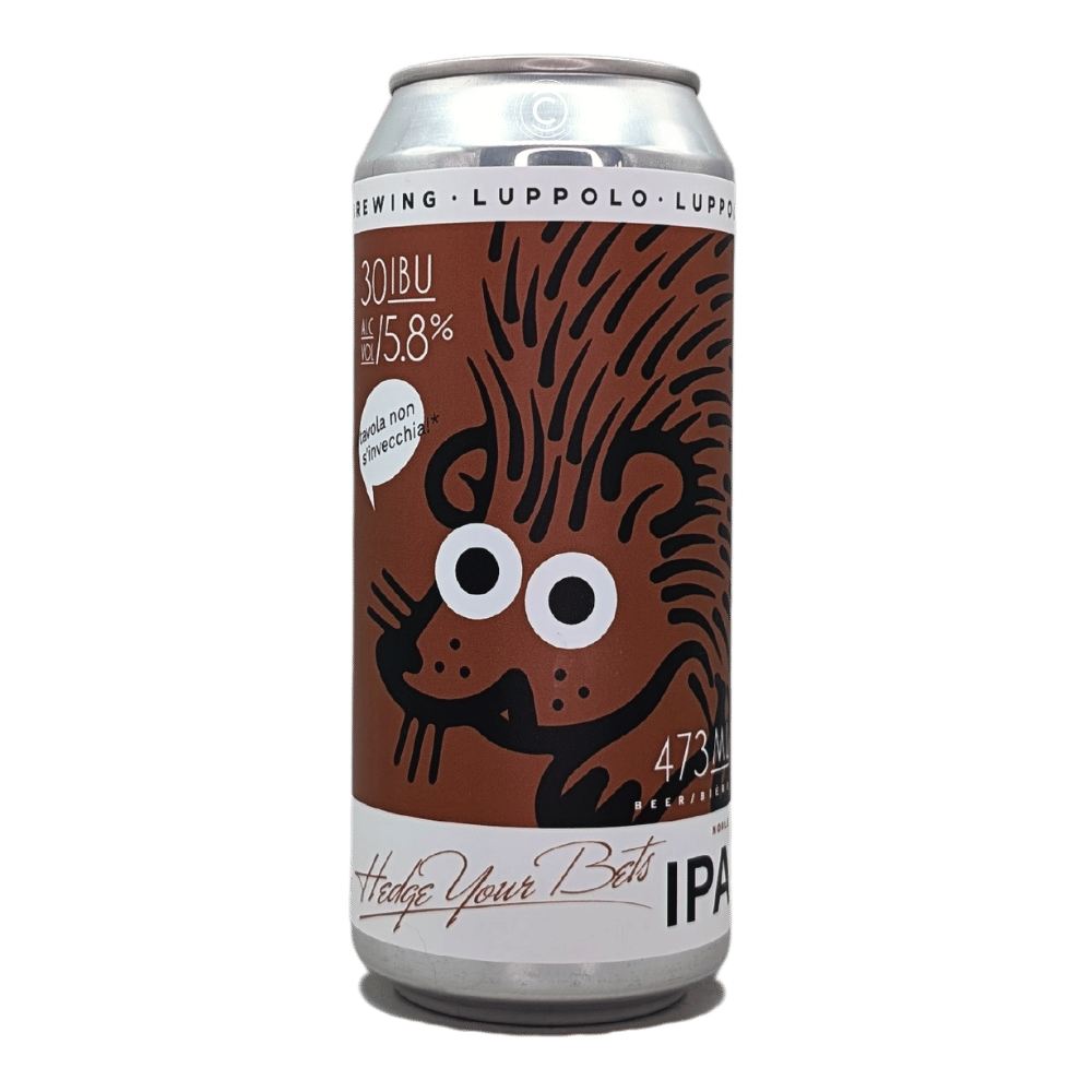 Co. Hedge Your Bets Noble IPA by Luppolo Brewing Co, beer label