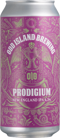 Prodigium by Odd Island Brewing, beer label